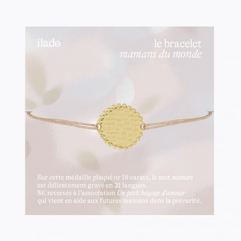 Bracelet Médaille Mamans du Monde